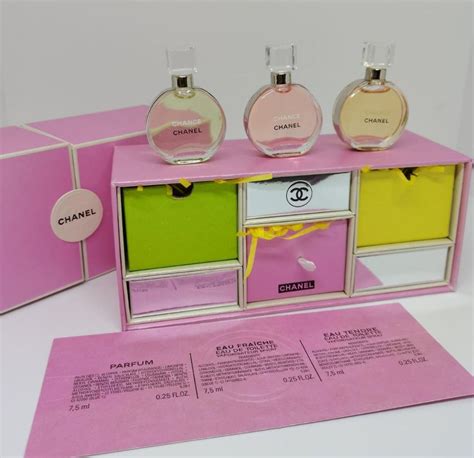 coffret mini parfum chanel|Chanel mini perfume set price.